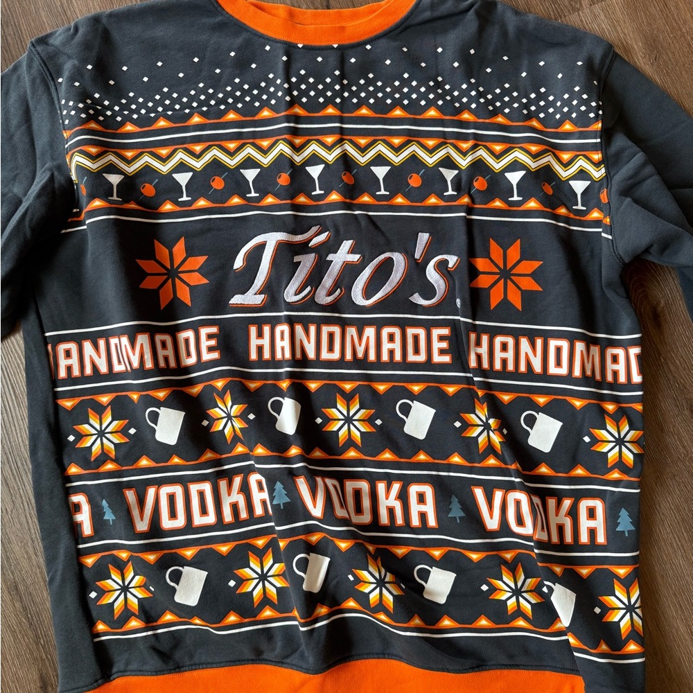 Handmade Vodka Kids Shirt - Black and Orange